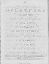 Six overtures in eight parts by the following composers, Stamitz, Vanhall, Mislevecheck, Princess Royal of Saxony, Hayden, Vanhall ; the whole collected by Antonio Kammell