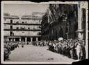 Misa de campaña en la Plaza Mayor de Salamanca y desfile militar