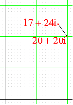 The multiple of 10 closest to 17+24i is 20+20i