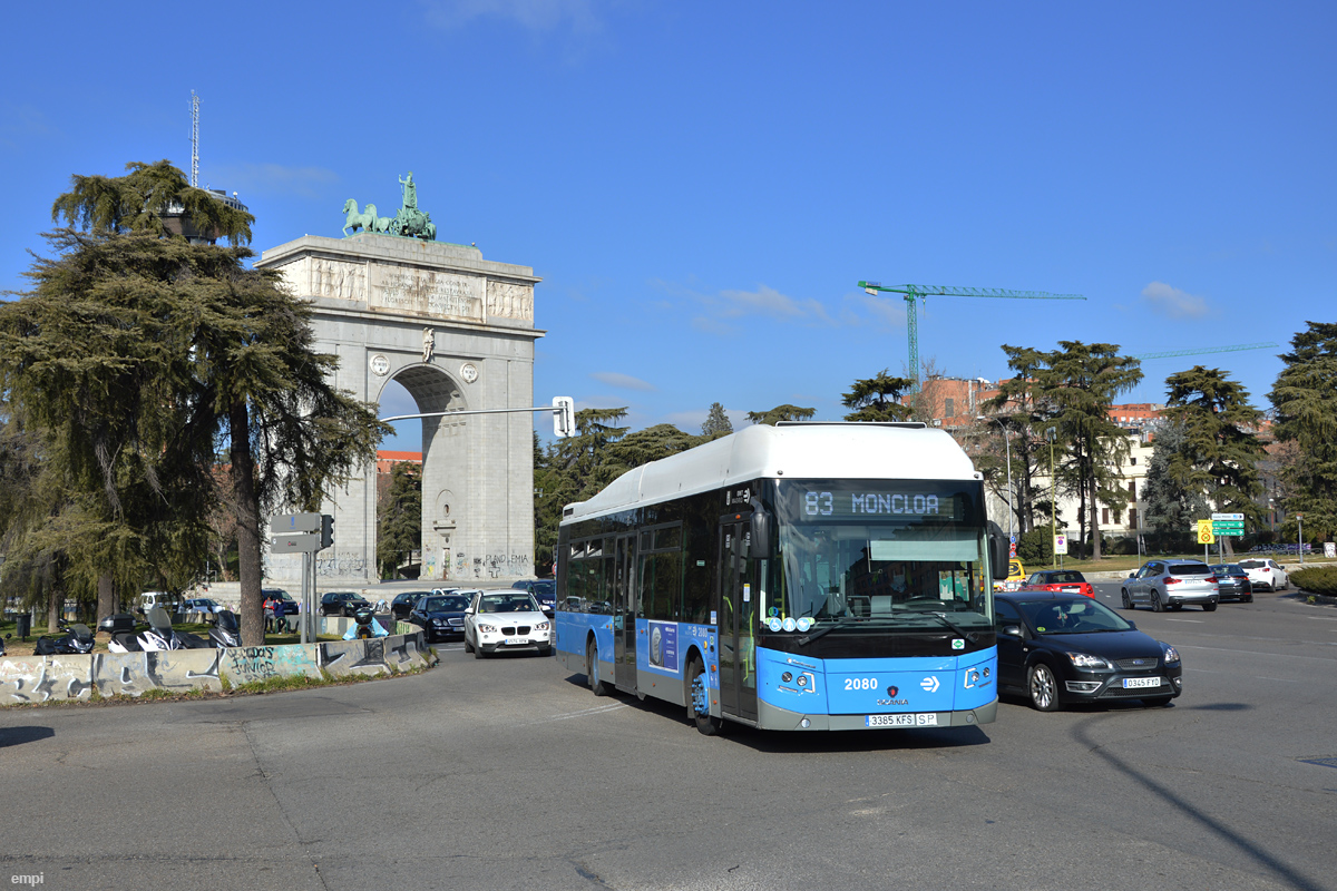 Scania N280UB 4x2 EB / Castrosua New City 12LF GNC #2080