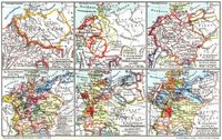 Deutsches Reich. II. (Karten) 1. Germanien im 2. Jahrhundert n. Chr. 2. Deutschland nach der Vlkerwanderung am Ende des 5 Jahrh. 3. Deutschland zur Zeit der schs. u. frnk. Kaiser im 10 u. 11 Jahrh. 4. Deutschland nach dem 30jhrigen Krieg. 5. Deutschland zur Zeit Napoleon I. im Jahre 1812. 6. Deutschland zur Zeit des Deutschen Bundes von 1815 bis 1866