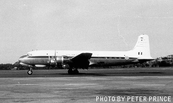 Douglas DC-6 
NZ3631
Photo by Peter Prince