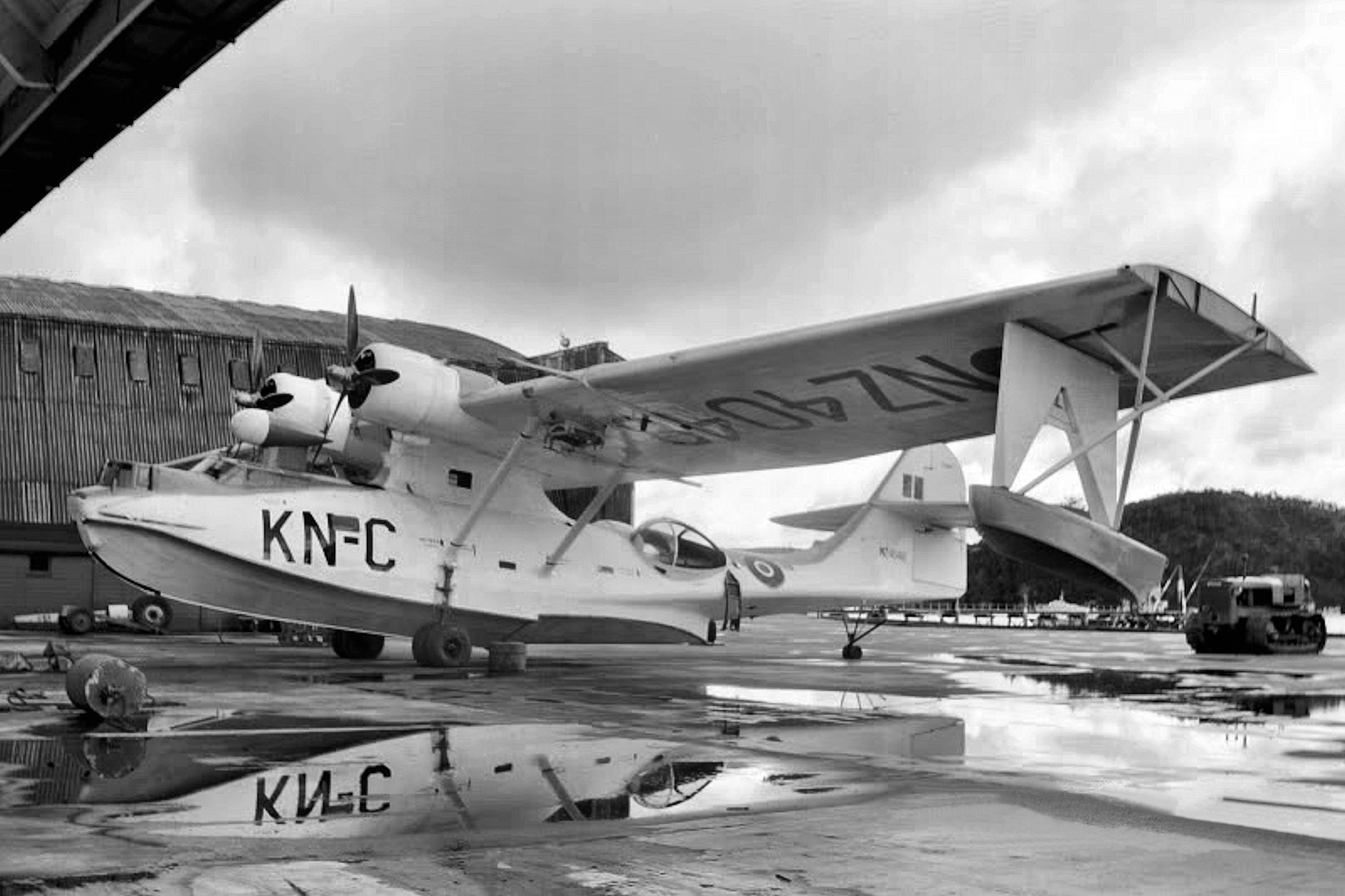 RNZAF Catalina NZ4048 
5 Squadron KN-C 
Hobsonville NZ circa 1949. 
Photographer unknown via Nelson Little.