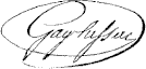  Signature of Louis-Joseph 
 Gay-Lussac (1778-1850) 