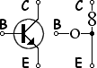  NPN transistor, idealized 