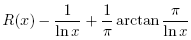 An approximation to \π(x) by R(x)