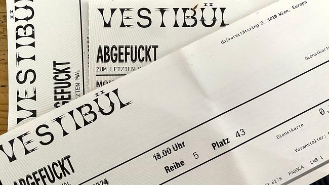 Bühne Oida! „Abgefuckt" im Vestibül des Burgtheaters