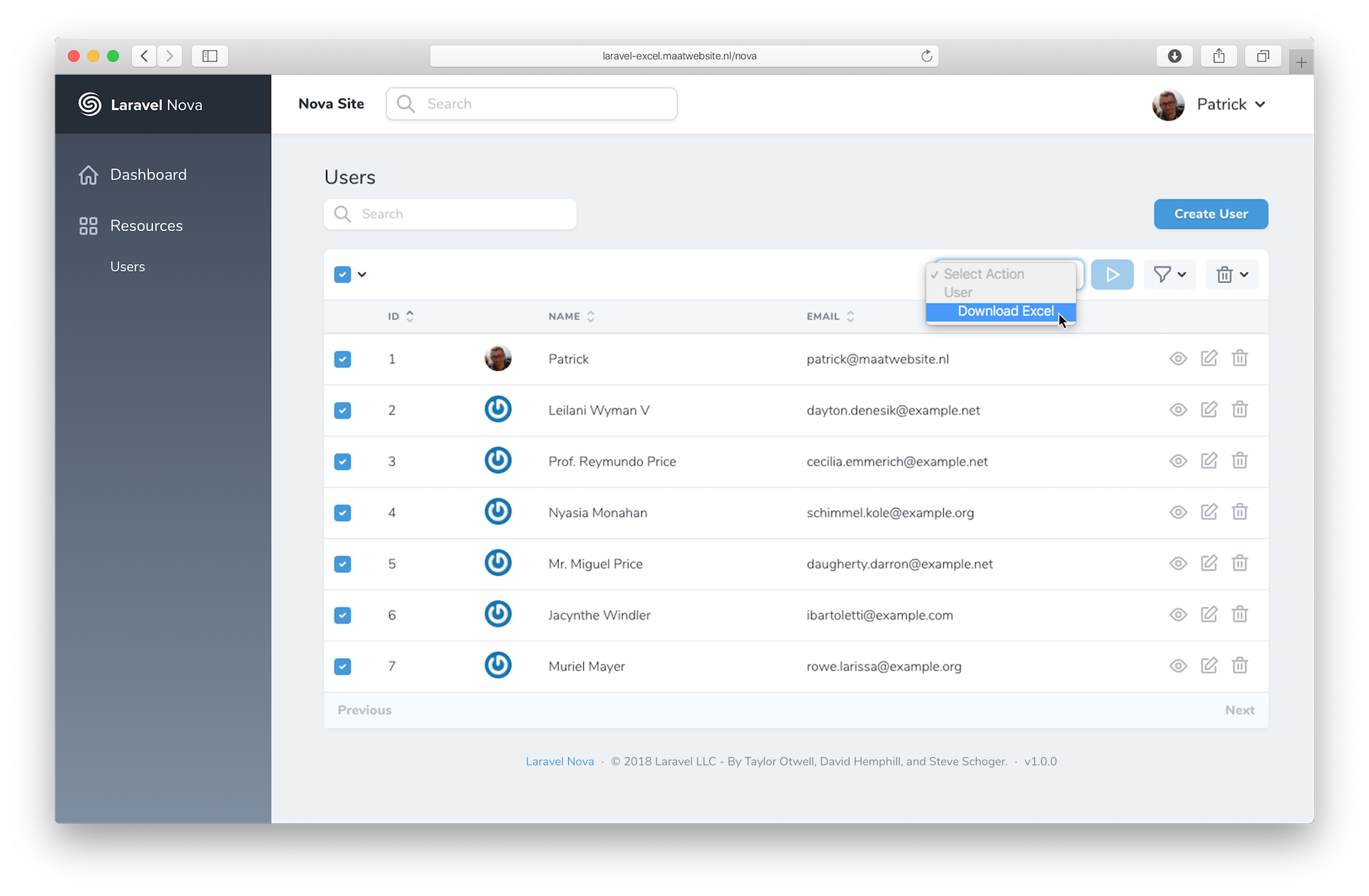 Laravel-Nova-Excel