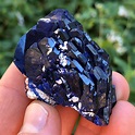 Rare and extremely beautiful Azurite crystals from Morocco! : r/MineralPorn