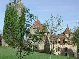 La tour penchée et le manoir de la Vermondie.