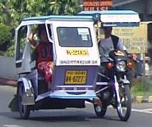 7-passenger tricycle with large sidecar, province of Aklan