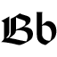 Blackletter B