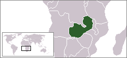 Mapa ya Zambia