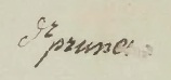 signature de Franz Pruner