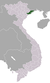 Provinsens läge i Vietnam.