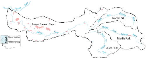 Map of the Salmon River watershed.