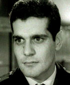 Portrait d'Omar Sharif, interprète de Youri Jivago dans le film Docteur Jivago.