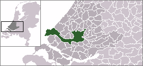 Ligking vaan de gemeinte Rotterdam in Zuid-Holland (sinds 2010)