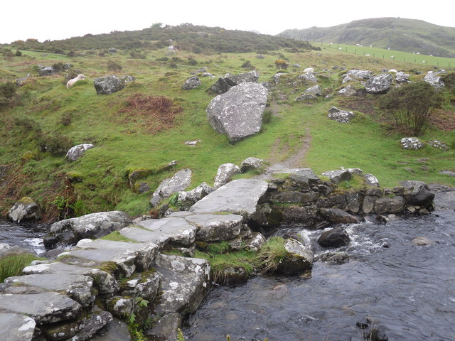 File:A clapper bridge across the Afon Arthog - geograph.org.uk - 1310586.jpg