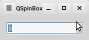 Image représentative d'un QSpinBox.