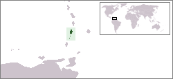 Location of Saint Vincent and the Grenadines