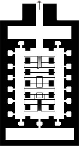 Piantina dell'Osirion di Abido