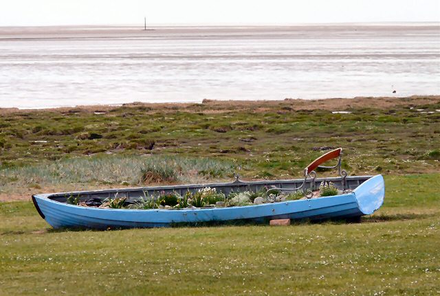 File:Blue Boat at Stanner Bank - geograph.org.uk - 1843384.jpg