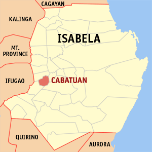 Mapa han Isabela nga nagpapakita han kahamutang an Cabatuan