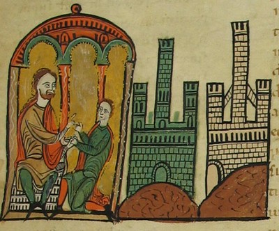 File:Bernard Tallaferro, donates the castles of Tautavel and Pena to his son and future successor William I.jpg