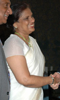 Chandrika Kumaratunga vuonna 2005.