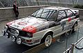 L'Audi Quattro d'Hannu Mikkola, vainqueur en 1981 au RAC Rally