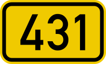 Bundesstraße 431 number.svg