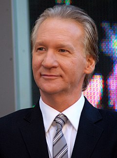 Bill Maher při přebírání své hvězdy na Hollywoodském chodníku slávy v roce 2010.