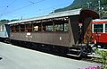 Sommerwagen der Berner Oberland-Bahnen, Wagenkasten von 1926 gegen Güterwagenaufbau tauschbar, ursprünglich ein Fakultativwagen