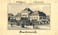 Die Brandbäckerei um 1860