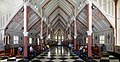 Intérieur de la cathédrale Saint Marc d'Arica avec la charpente métallique « Eiffel ».