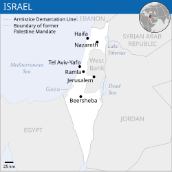 Location of Israel