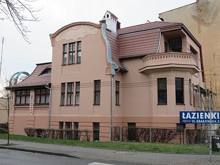 Facade on Krakowska street