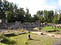 2007 : l'ancienne abbaye Notre-dame des Dunes en ruines, à Coxyde.