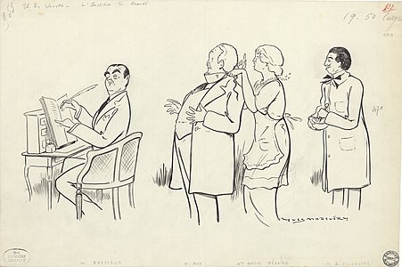 Yves Marevéry, dessin pour L'Institut de Beauté (1913), Paris, BnF.