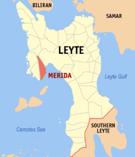 Merida na Leyte Coordenadas : 10°54'35.28"N, 124°32'15.36"E