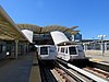 Trains at Millbrae station, 2018