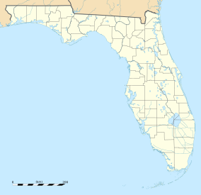 Map showing the location of Yulee Sugar Mill Ruins Historic State Park