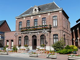 The town hall in Escaudœuvres