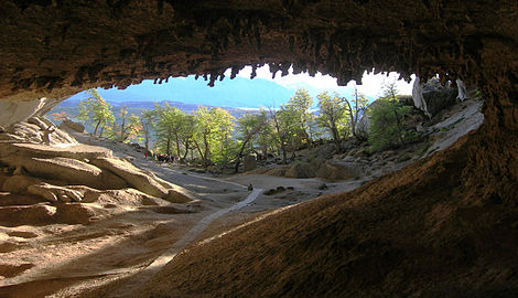 Grotte du Milodón, région de Magallanes et de l'Antarctique chilien, Chili.