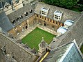 Luftbild des Mob Quad, Merton College, Oxford