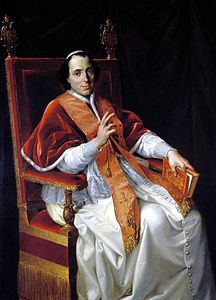 Pius VII, målad av Antonio Canova