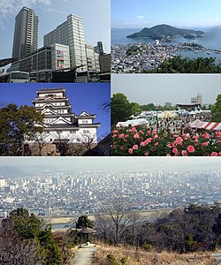 INES Fukuyama Tomonoura Fukuyama Castle Fukuyama Rose Festival Fukuyama city distant view