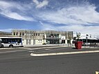 Vue de l'entrée sud de la gare.