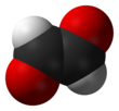 Space-filling model of glyox